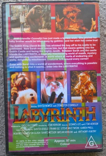 Labyrinth Australian VHS - Picture 2 of 3