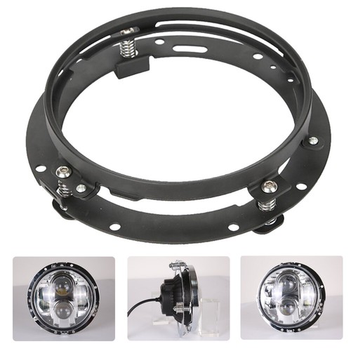 7" RGB LED Headlight DRL + Bracket Mounting Ring For Harley Street Glide FLHX - Picture 19 of 24