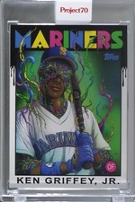 2021 TOPPS PROJECT 70 1986 #534 KEN GRIFFEY JR ALEX PARDEE! SEATTLE MARINERS! 