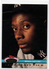 1991 Stadium Club Dome #184 Brien Taylor NEW YORK YANKEES Rookie Card 94