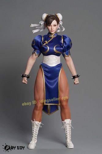 PLAY TOY チュン・リー Li Kung Fu Fighter 1/6 action figure corpo scheletro 12"" - Foto 12 di 15
