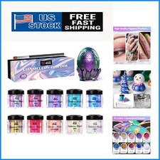 Multi-Use Chameleon Mica Powder Set - Perfect for Resin, Slime Painting