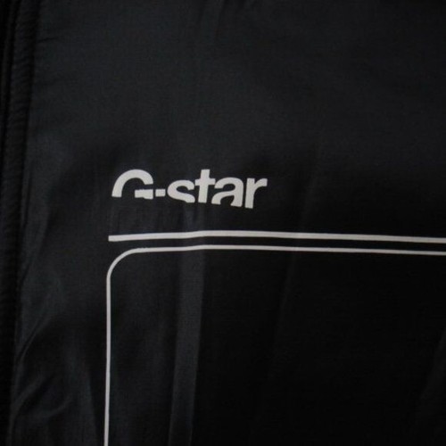 G-Star Size M Focus Hooded Vest Jacket Full Zip Black Warm - Picture 3 of 5