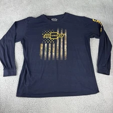 Realtree Longsleeve Shirt Chevrolet Staghorn Creek  USA American Flag Camo Sz Xl