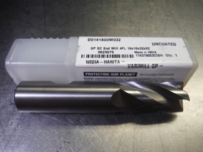 Fraise Carbure Monobloc HANITA VARIMILL TF4V1519007 3/4" - 4 Tailles, Longueur, Pour CNC, Usinage