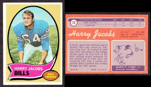 1970 NFL Topps single cards - Picture 12 of 216