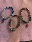Lot of 3 Artisan Costume Bracelet
