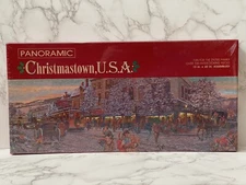 VTG Springbok 700+ Piece Puzzle Christmastown USA Panoramic New Sealed Complete