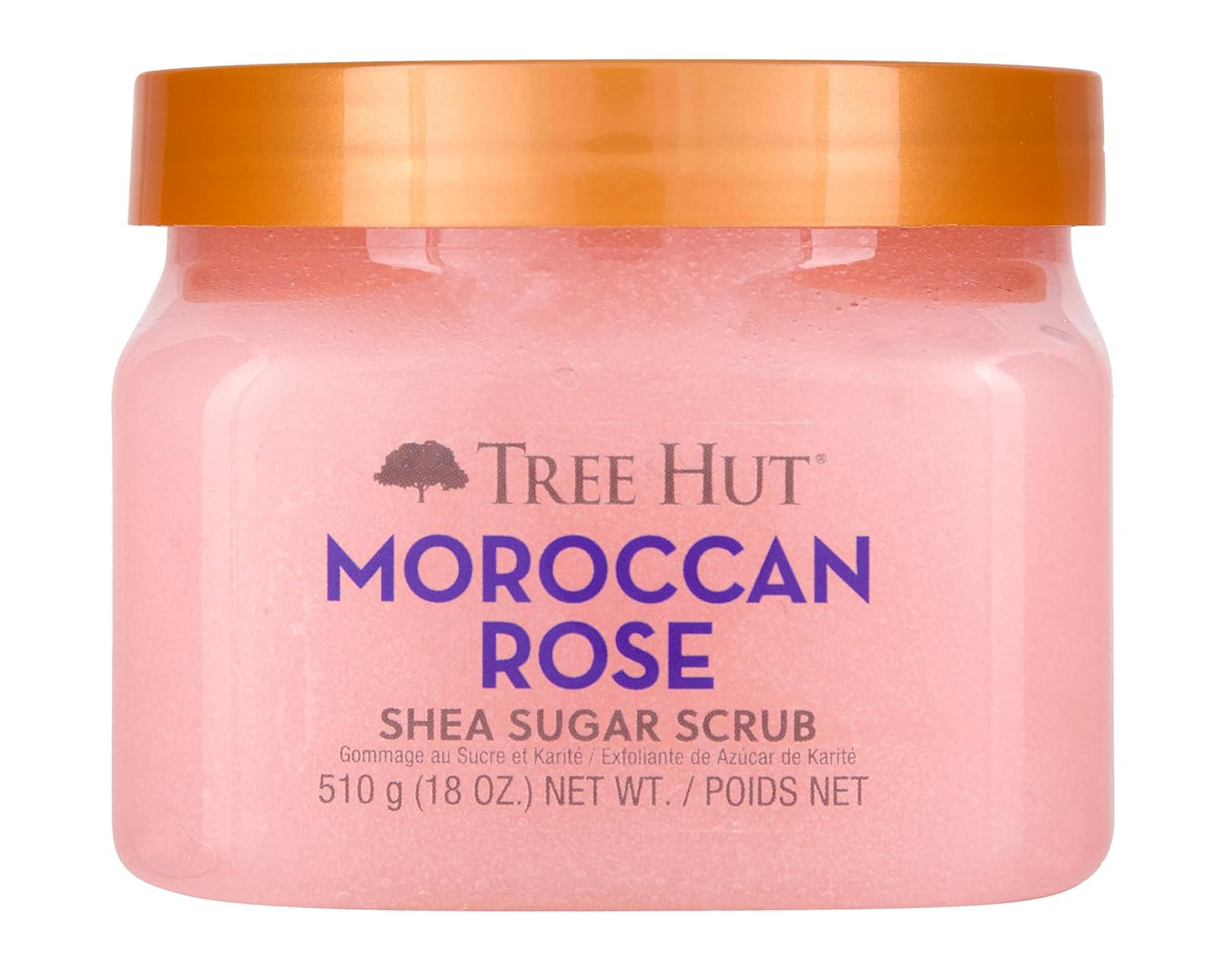 Tree Hut Moroccan Rose Shea Sugar Scrub, 18oz, Exfoliating & Hydrating Body Care