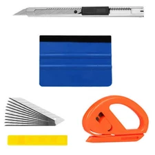 4x Car Vinyl Wrapping Tools Squeegee Applicator Kit Window Tint Film Install
