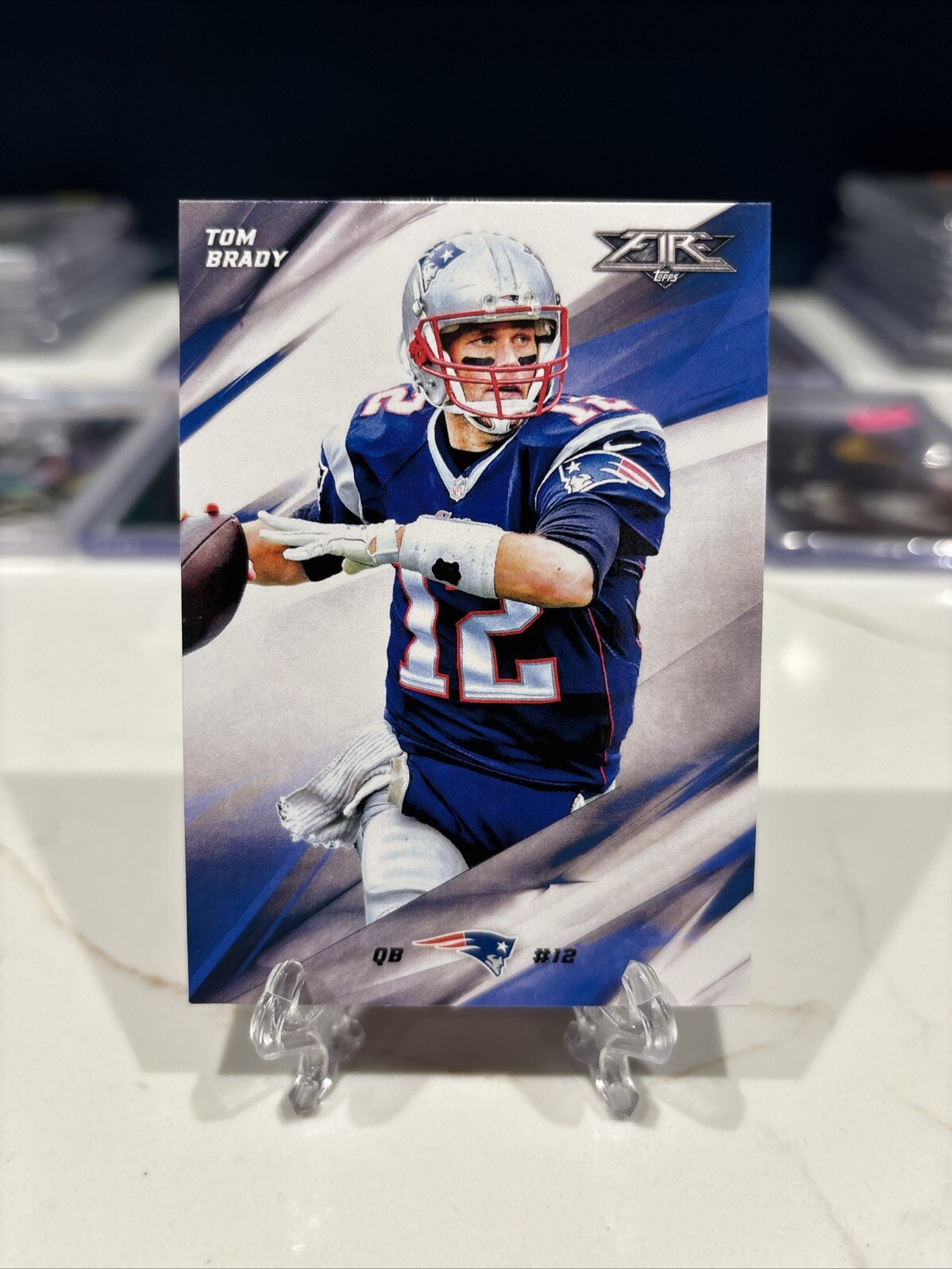 2015 TOPPS FIRE #100 Tom Brady INVEST GOAT HOF MVP TB12