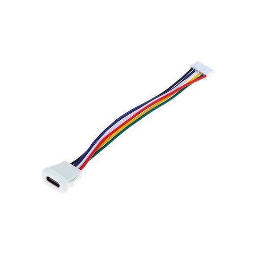 6 Pin Press Type USB Connector Type-C Waterproof With PH 2.0 Female Socket - Zdjęcie 13 z 16