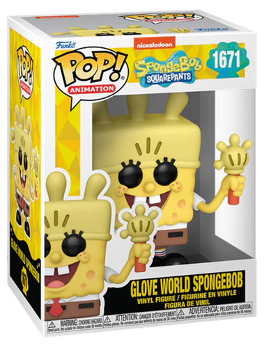 Funko POP! Animación Bob Esponja Pantalones Cuadrados #1671 Guante Mundo Bob Esponja - Nuevo, Mi - Imagen 2 de 3