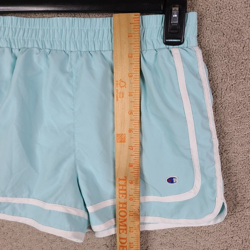 Champion Shorts Girls Kids Large Blue Running Brief Lined Athletic Polyester - Picture 5 of 9
