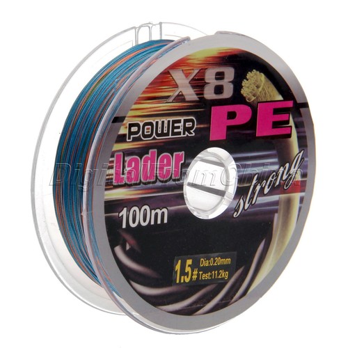 100M Braided Line 8 Strands Multi-color 100% PE Fishing Line 12LB-125LB - Picture 13 of 24