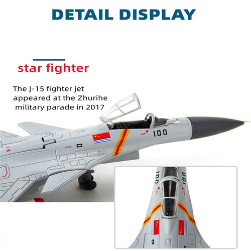 1:100 J-15 Fighter Attack Metal Diecast Airplane Model Collection Gift - Picture 7 of 11