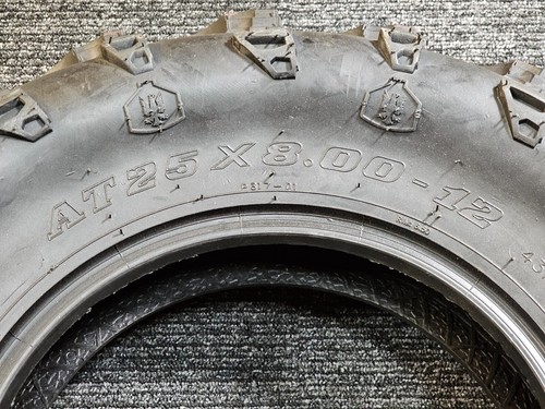 (QTY 2) Interco Swamp Lite 25X8.00-12 ATV/UTV Tire, SWL64, 6 Ply Rating - Picture 6 of 8