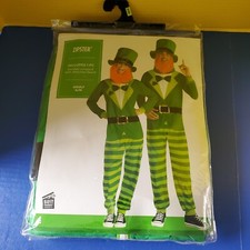 Leprechaun Zipster Green St. Patrick's Day Adult Costume Sz.Small