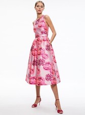 alice + olivia CHERRA midi dress
