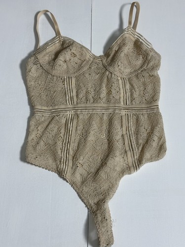 Honey Punch Women’s Teddy Bodysuit Shaper One Piece (S) Beige - Picture 2 of 24
