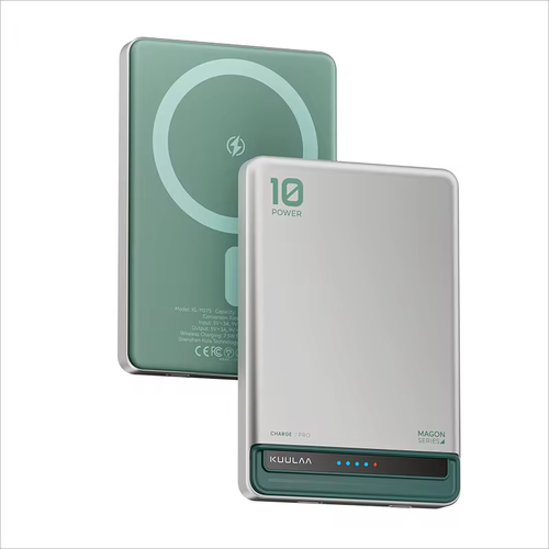 Banco de alimentación magnético KUULAA 10000 mAh 20 W cargador inalámbrico rápido para iPhone MagSafe - Imagen 9 de 10