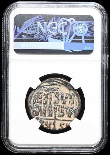 BIZANTINO. Cristo anonimo Follis, 1028-1034 d.C. Classe B, NGC fine - Foto 2 di 2