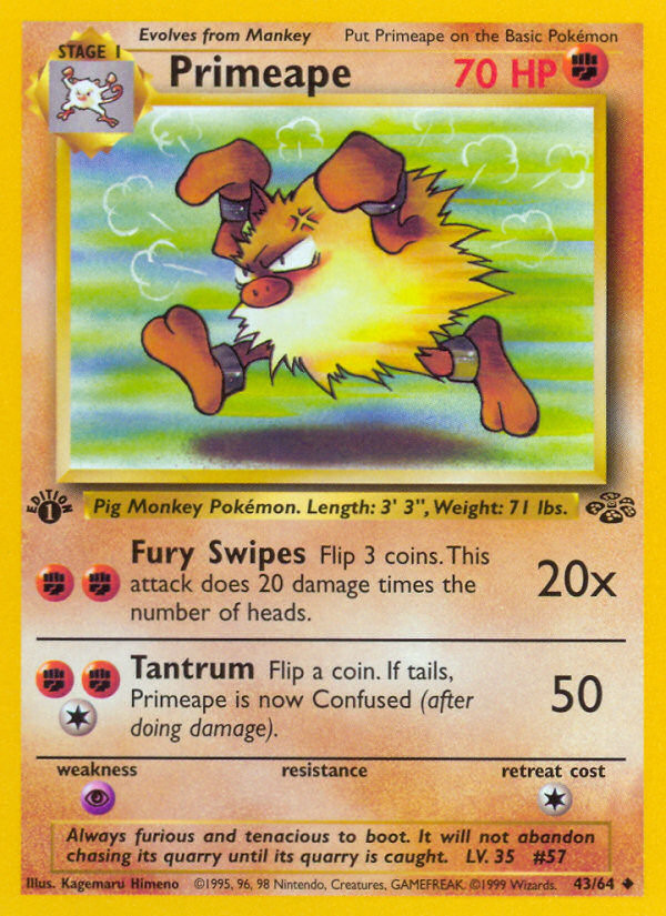 Primeape 43/64 Jungle MP