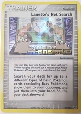 Lanette's Net Search 77/106 Uncommon Emerald Pokemon Reverse Holo Stamped NM on eBay