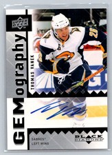 2009-10 Upper Deck Black Diamond Gemography Thomas Vanek Auto Buffalo Sabres