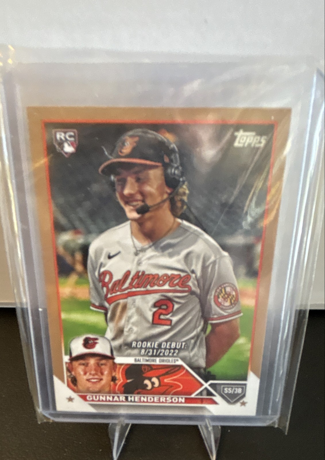 2023 Topps Update Series - Rookie Debut Gunnar Henderson #US18 Gold /2023 (RC)