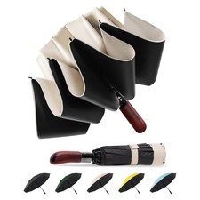 10 Ribs 46" Travel Sun rain Automatic Reverse Umbrella, for Windproof Umbre...