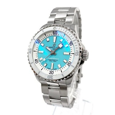 BREITLING Superocean A17377211C1A1 A17377 Auto 36mm White Blue With Box 681qxbmw
