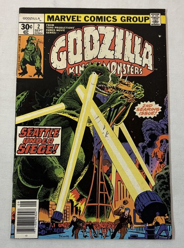 1977 Marvel GODZILLA #2 ~ Godzilla King Of The Monsters #2