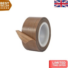 High Temp Tape - 30mm x 10m, PTFE Teflon Adhesive for Extreme Heat Resistance