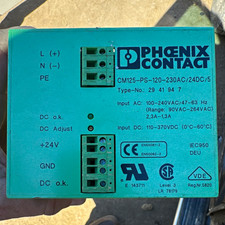 Phoenix Contact CM125-PS-120-230AC/24DC/5 DIN Rail PSU 24VDC 5A Adj