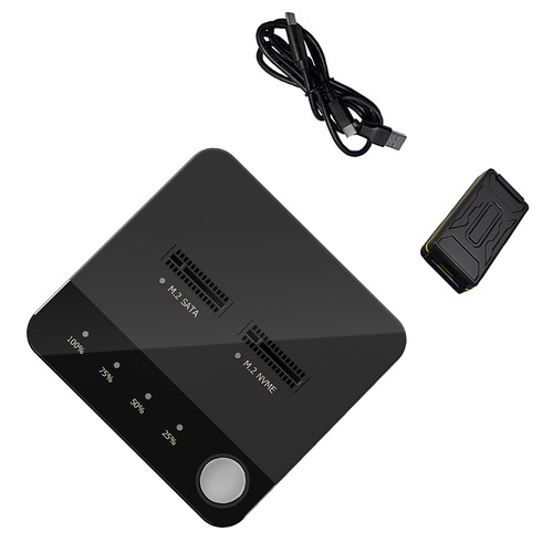 1 PC Dual Bay M.2 SSD NVMe M.2 Enclosure Offline Clone Duplicator Disk Copy Tool - Zdjęcie 6 z 14