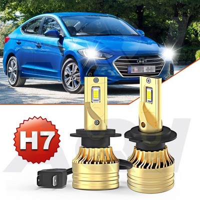 2pcs H7 For Hyundai Elantra 2001-2016 6000K White LED Headlight Bulbs Low Beam