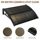 Yescom 2Pcs 39X29" Window Awning Door Canopy Cover UV30+ Patio Outdoor Brown — photo 3