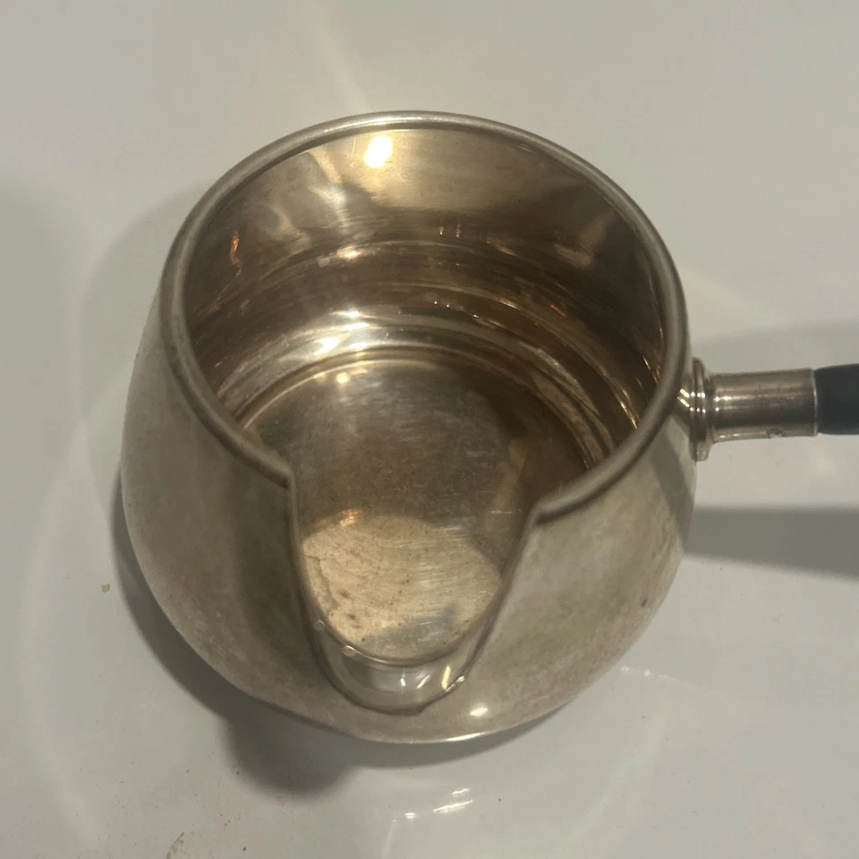 Calentador de brandy Gorham vintage de plata esterlina, barco de salsa #921 - buen estado Foto 2 de 4