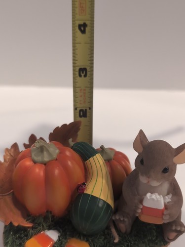 Fitz & Floyd Charming Tails "YOU'RE YUMMY" Figurine 85/522, Thanksgiving - Picture 9 of 10