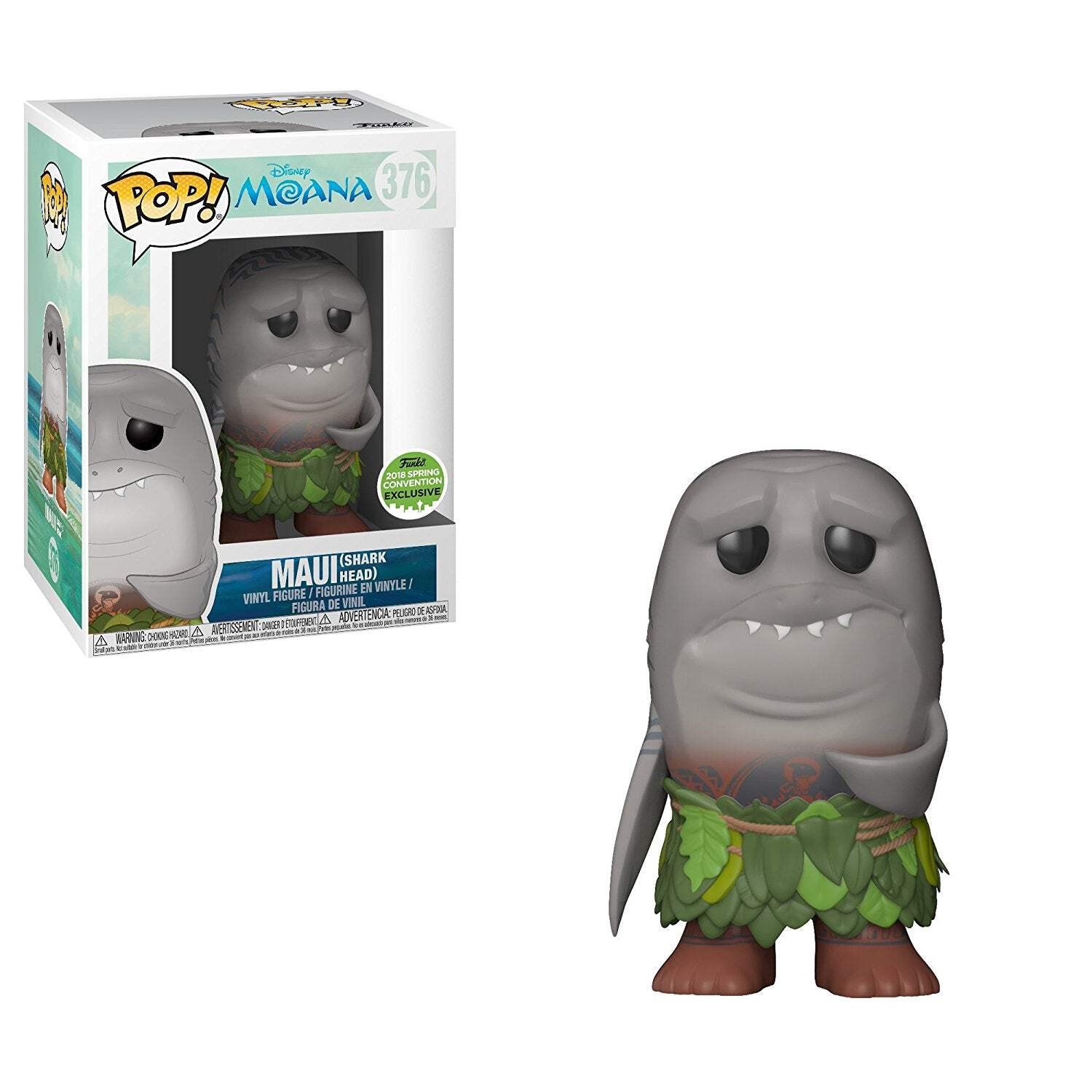 Funko POP! Disney Moana: Maui (Cabeza de Tiburón)(Convención de Primavera 2018) #376