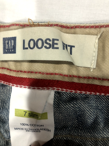 Gap Kids Jeans 7 Slim Loose Fit Adjustable Waist - Picture 6 of 6