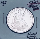1856-O GEM BU+++  BRILLIANT UNCIRCULATED!  U.S. SEATED LIBERTY HALF DOLLAR. WOW!