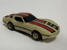 Tyco Vintage HO 1980 - 1990 Nite Glow Chevrolet Corvette, 5, Red Accents