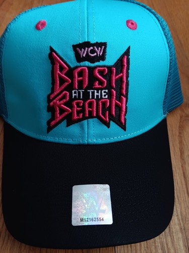 WCW Bash at The Beach Snapback Trucker Hat Brand New Authentic WWE Wrestling Hat - Picture 2 of 7