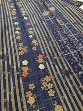 Kimono Fine pattern pure silk crepe