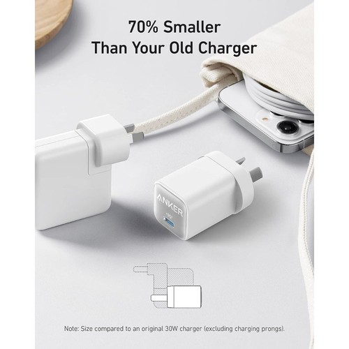 Anker 511 Charger (Nano 3, 30W) - White - 第 3/6 張圖片