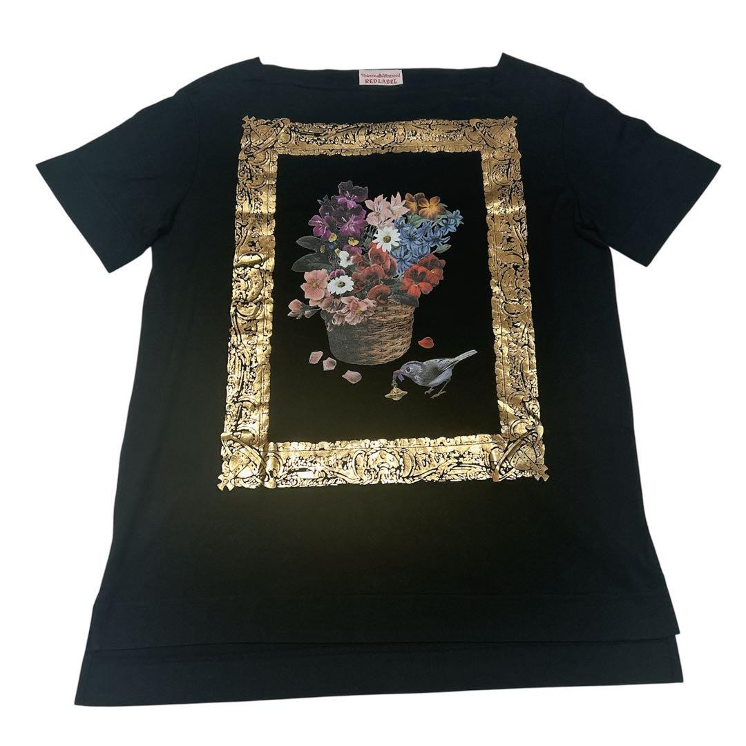 L Size Women's T-Shirt Vivienne Westwood Boat Neck Gold Orb L Size Women's T-Shirt Vivienne Westwood Boat Neck Gold Orb