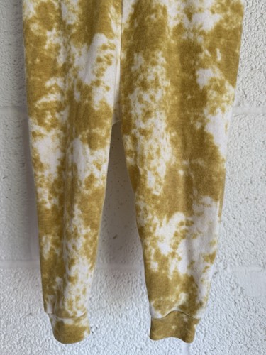 EUC Vaenait Baby Gold Yellow Tie-dye Pajamas Boy Girl SZ 80 US 18-24 Mo COTTON - Picture 8 of 10