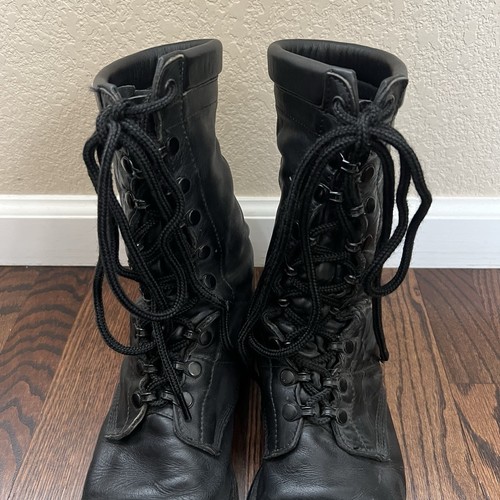 Corcoran II Field Jump Boots Men Sz 9.5 D Black Leather 10” Combat Military 1525 - Picture 23 of 24